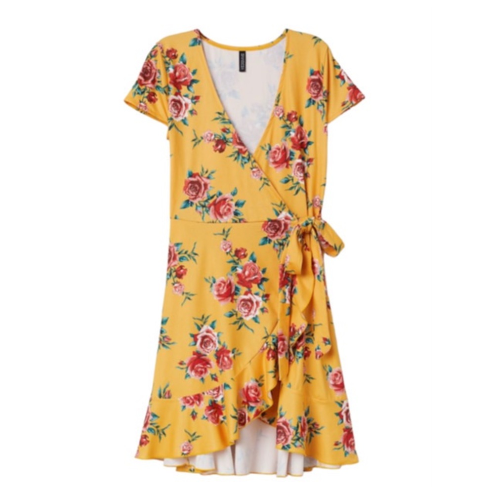 H&M SHORT WRAP DRESS